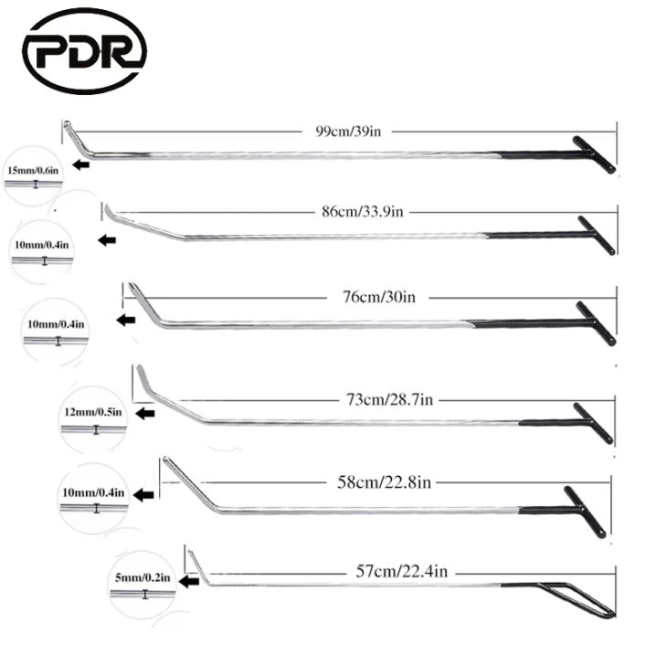 PDR Hook Tools Push Rods Dent Removal Tools