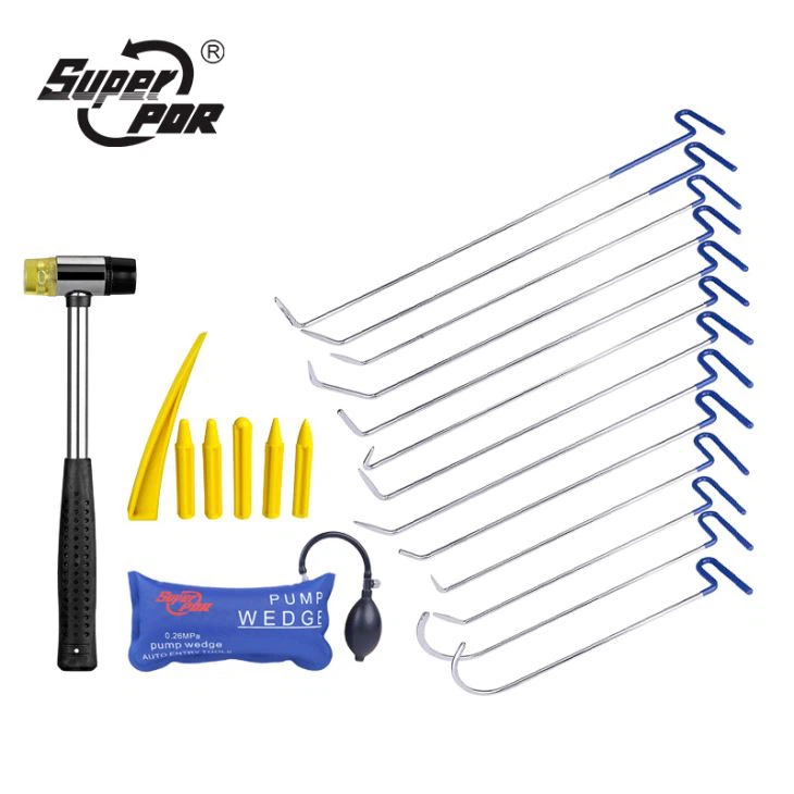 Super PDR Dent Repair Tool Pdr Blue Hook Rods Set