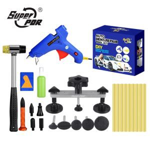 Super PDR New Pops Dent Rubber Hammer Dent Puller Glue Gun Kit